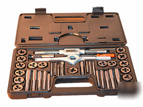 New sae 40 pc tap and die set with case - hand tools