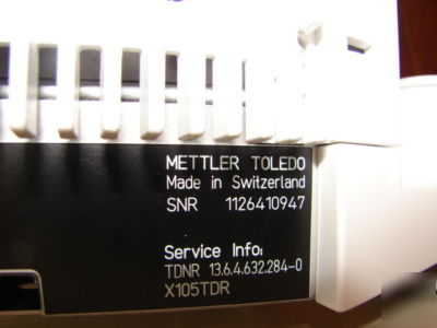 Mettler toledo XP105DR analytical balance lightly used