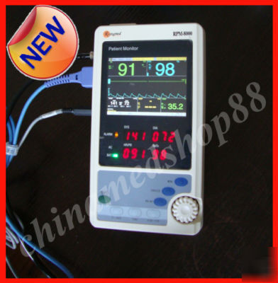 New pocket patient monitor w 6-parameter 3.5''tft color