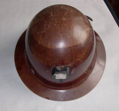 Vintage hard hat fiberglas msa skulgard cobalt mine 