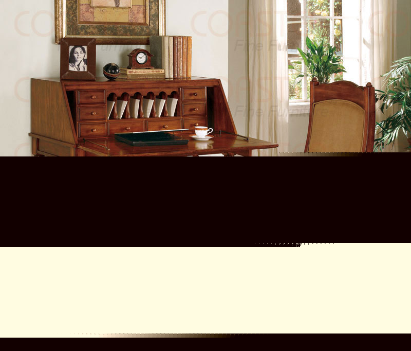 Cherry office secretary writing desk - free s/h