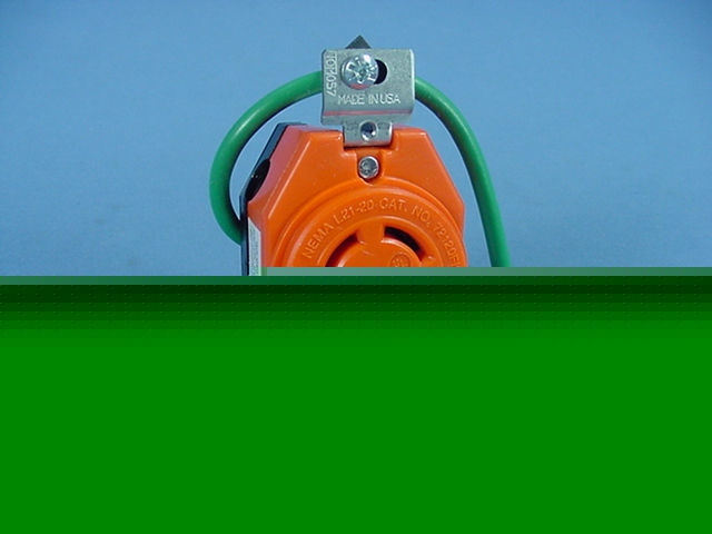 Leviton L21-20 iso gnd locking receptacle 20A 120/208V