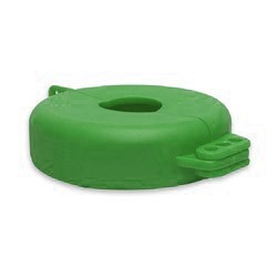 North safety v-safe valve cover -- green 2 1/2