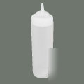 1 dz clear wide mouth squeeze bottles 32 oz plastic