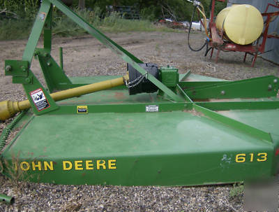 John deere 613 6' rotary mower 3 pt. very good cond 72