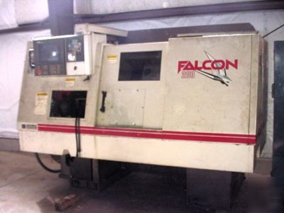 1996 cincinnati falcon 200 cnc lathe w/ acramatic 2100