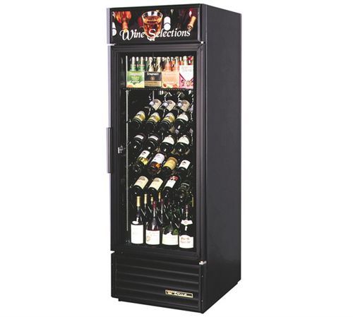 True gdm-23W wine merchandiser with glass door 27