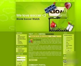 Football / soccer blog website with free domain name.