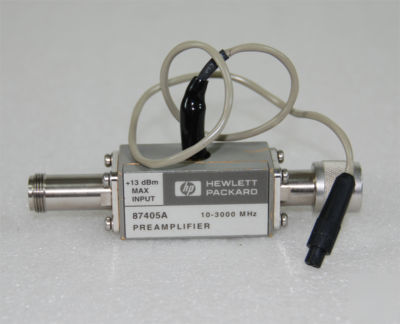 Hp/agilent 87405A preamplifier, 10 mhz to 3 ghz