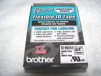 New brother p-touch tz-FX241 flexible id tape TZFX241