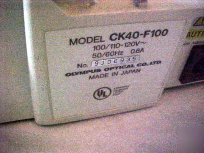 Olympus microscope CK40 inverted