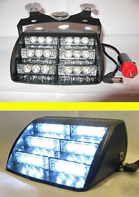 White/white - 18 led police emergency tow rescue light