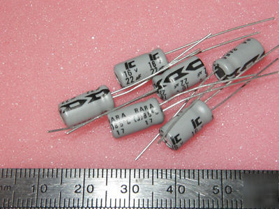 22 uf / 1V aluminum electrolyic capacitors (50 pcs) 