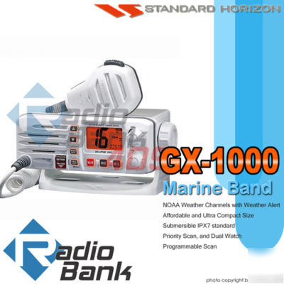 Standard horizon eclipse dsc GX1000S vhf radio(white)