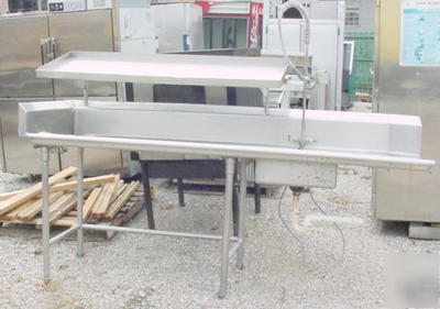  stainless steel single sink and work table sprayer 