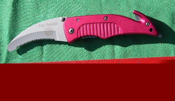 Rescue knife w/belt cutter/window punch/ firefighter