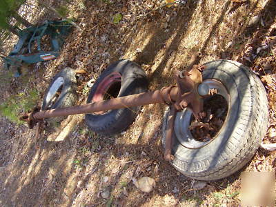 Axle and frame and wheels for trailer