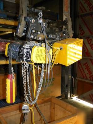 Chain hoist-r & m spacemaster,1/2 ton-electric