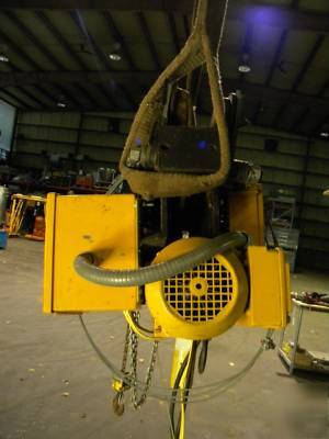 Chain hoist-r & m spacemaster,1/2 ton-electric