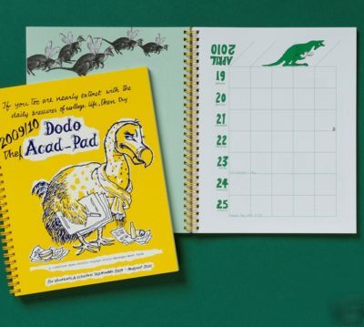 Dodo acad-pad 2009/10 academic diary organiser planner