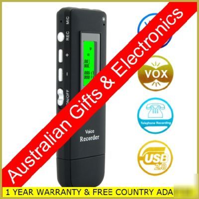 New hand held digital voice recorder dictaphone + MP3