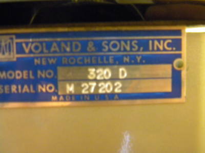 Voland & sons model 320 d balance scale mint weights