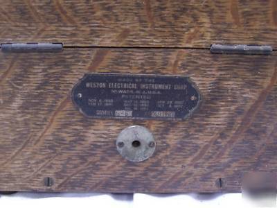 Volt & amp meters (antique -weston)