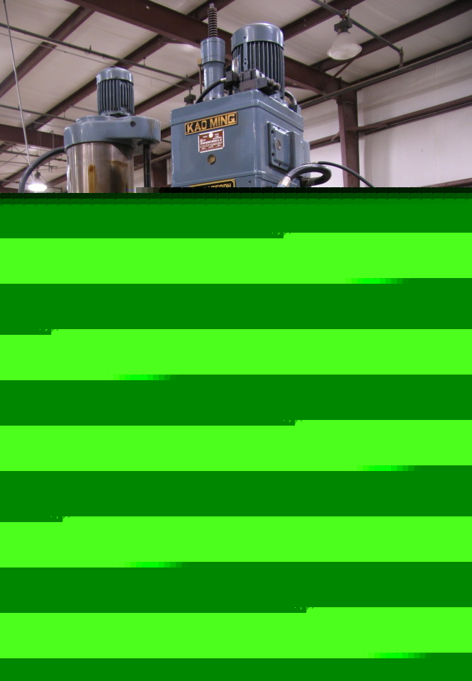 1985 supermax radial drill - very low hours 