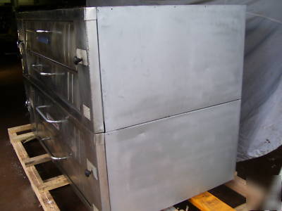 Bakers pride Y600 double deck pizza oven w/ stones- gas