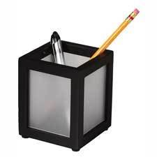 New rolodex shadow desktop pencil holder black 53082 