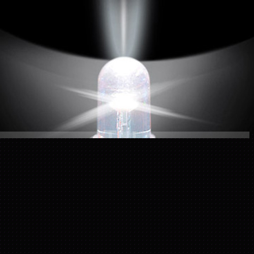 100 pcs 5MM white led 17000MCD & free resistor