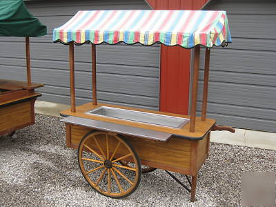 Adorable peckham wooden vending concessions food cart 