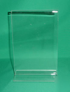 New 10 clear acrylic table tents, sign-menu holders