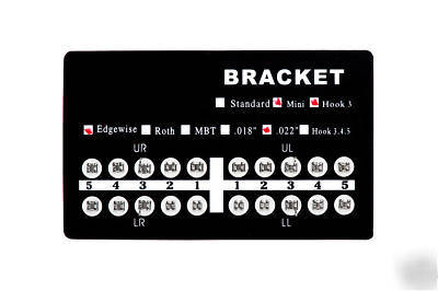 Case of brackets edgewise monoblock hook 3