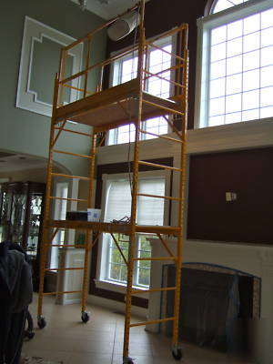 Construction scaffolding 12-18FT complete w/safety rail
