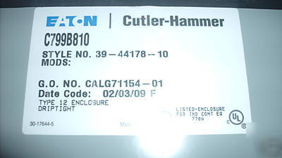 New cutler hammer 120AMP/600V contact kit #C25HNE3120 