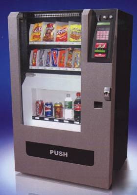 Snack & soda can bottle combo electric vending machine