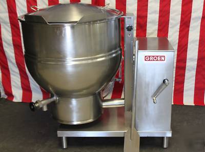 Groen 60 gallon kettle steam cooking tilting electric