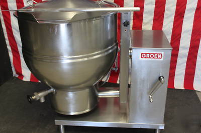 Groen 60 gallon kettle steam cooking tilting electric