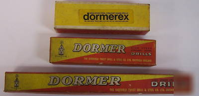 Lot of dormer/dormerex straight/taper shank drills