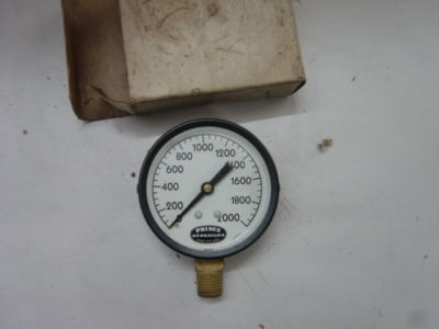 New hydraulic pressure gauge, 2000#, 