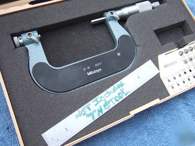 New thread micrometer mitutoyo 126-139 w/anvils ovr 900 