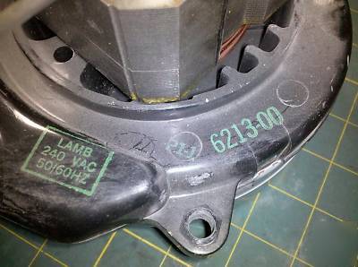 3G15 motor 220VAC from central vacuum unit vgc