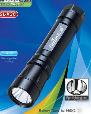 Ultralb right police flashlight torch + charger & case
