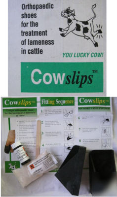 Cow slips / shoes pack of 4