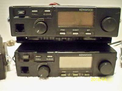 Four used kenwood tk-715 mobile two-way radios