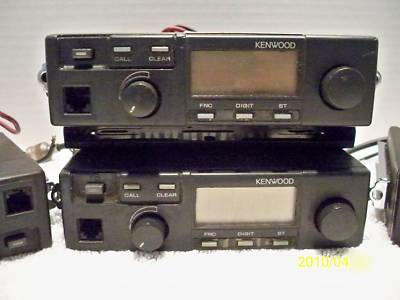 Four used kenwood tk-715 mobile two-way radios