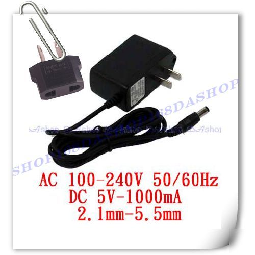 Ac/dc power adapter converter ac 100-240V to dc 5V 1A