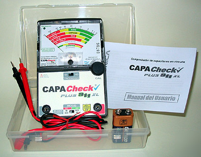 Capacheck plus 911XL capacitor analyzer tester on board