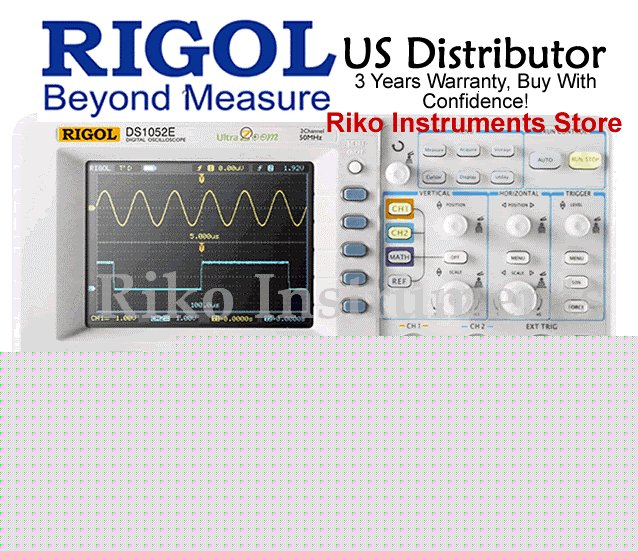 Rigol DS1052E digital oscilloscope 50MHZ 2CH 1G